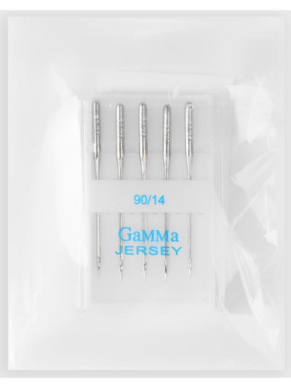 Иглы для бытовых швейных машин, для трикотажа, №90/14, 5 шт, NT