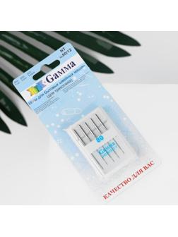 Иглы для бытовых швейных машин, для трикотажа, №80/12, 5 шт, NT