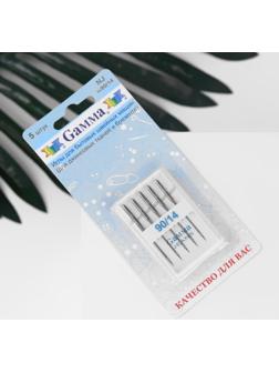 Иглы для бытовых швейных машин, для джинсовых тканей и брезента, №90/14, 5 шт, NJ