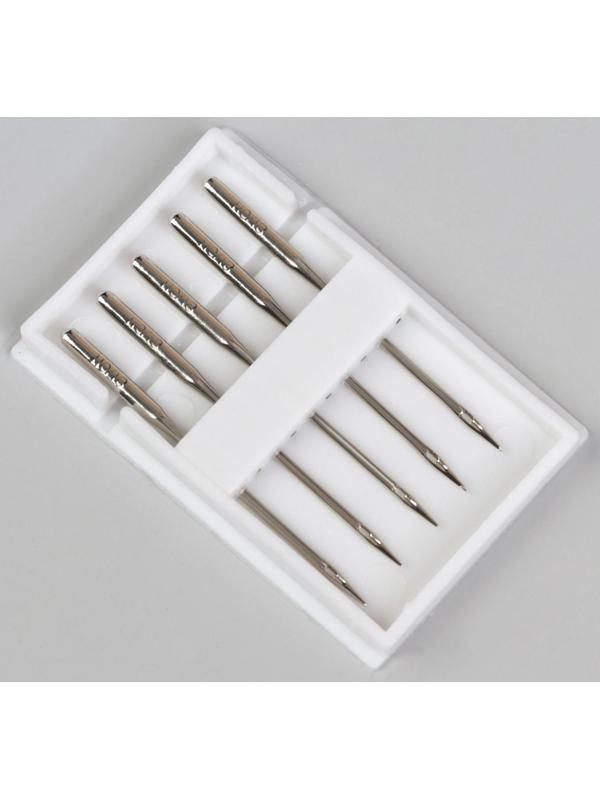 Иглы для бытовых швейных машин, универсальные, №110, 5 шт, NU