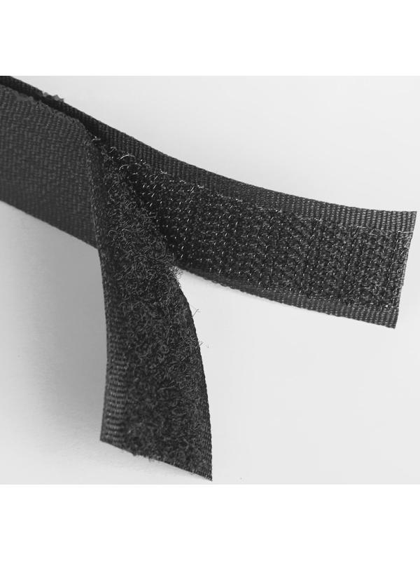 Липучка, 20 мм × 5 ± 1 м, цвет чёрный