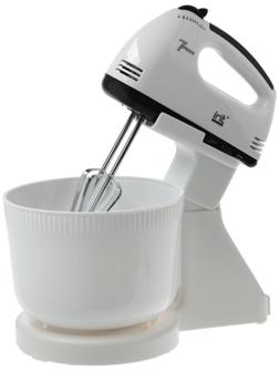 Миксер Irit IR-5434, стационарный, 150 Вт, 2 л, 7 скоростей, 2 насадки, белый