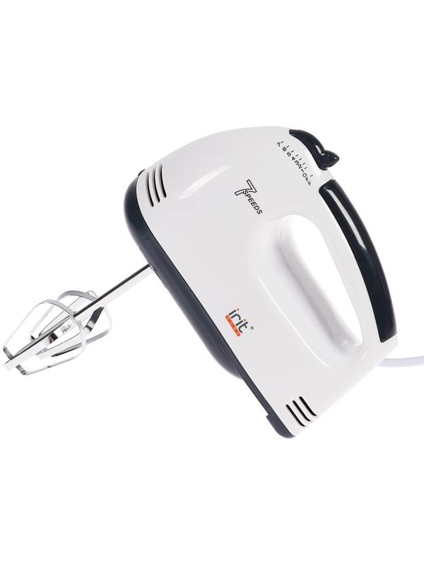 Миксер Irit IR-5434, стационарный, 150 Вт, 2 л, 7 скоростей, 2 насадки, белый