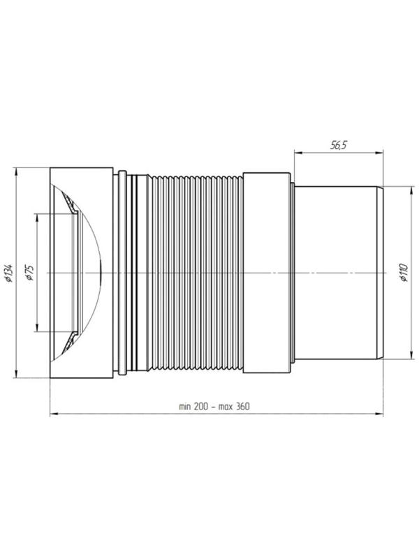 Гофра для унитаза 