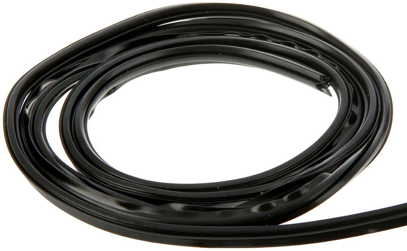 Уплотнитель универсальный для пластиковых окон, L=10 м, черный