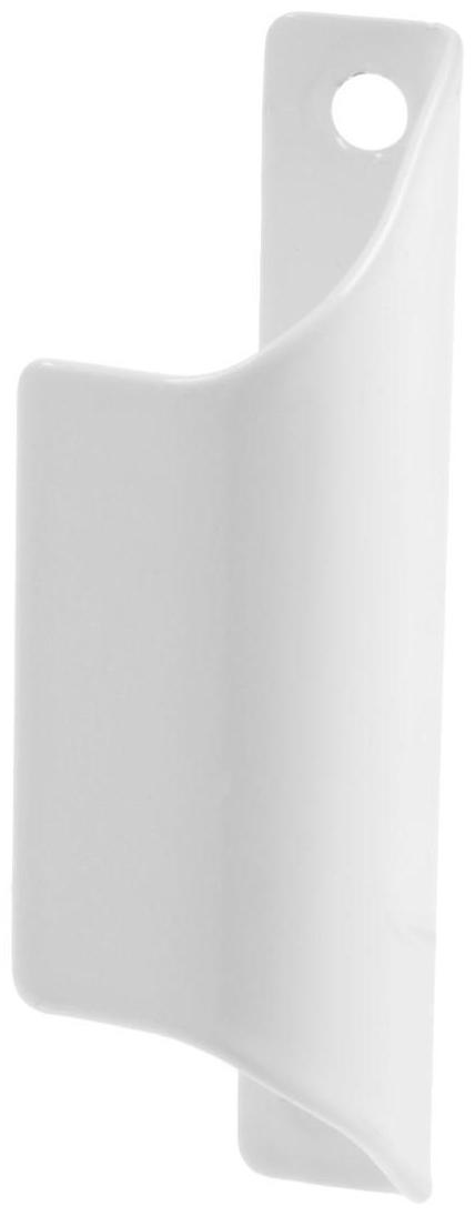 Ручка балконная, металлическая, белая