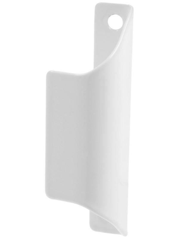 Ручка балконная, металлическая, белая