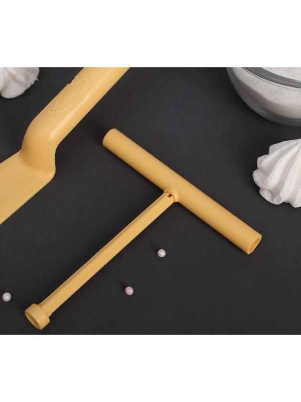 Набор кулинарный 2 предмета: лопатка для блинов 32 см, распределитель теста 13 см