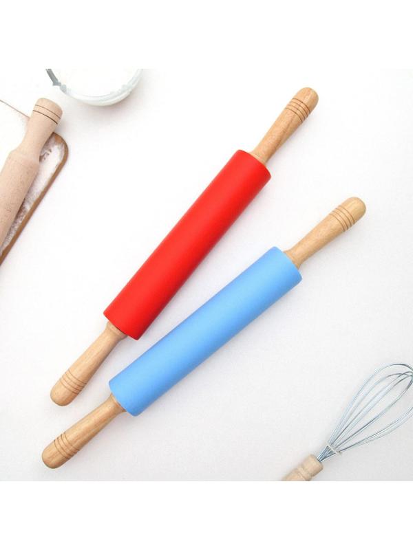 Скалка Доляна «Валенсия», 49×5,5 см, цвет МИКС