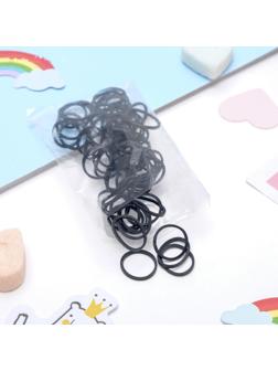 Резинки для афрокосичек (набор 80 шт) чёрный