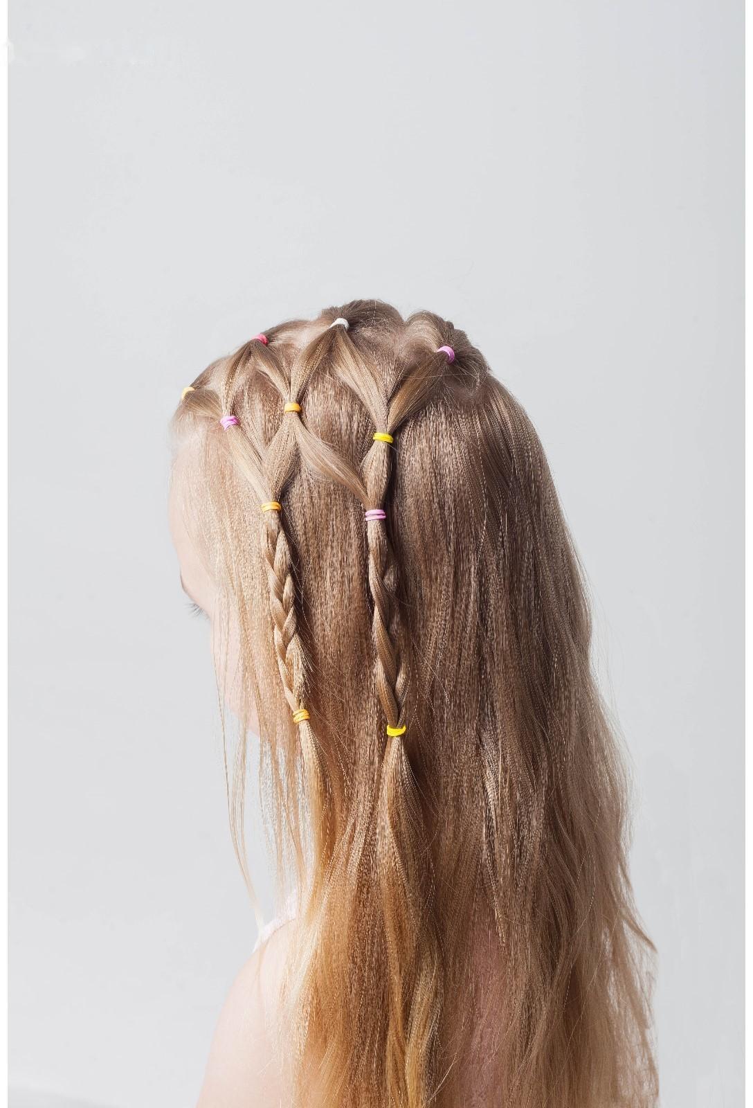 Резинки для афрокосичек (набор 80 шт) микс