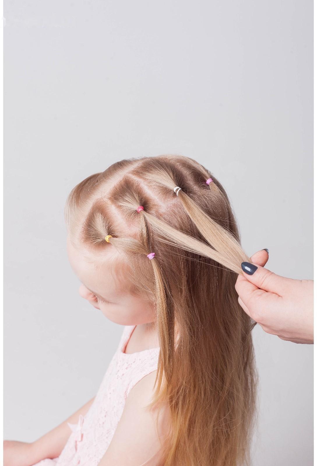 Резинки для афрокосичек (набор 80 шт) микс