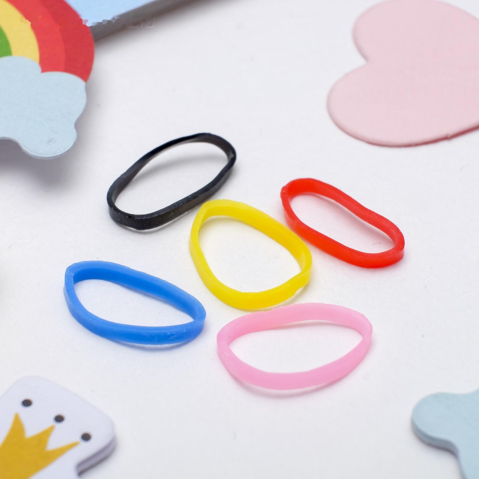 Резинки для афрокосичек (набор 80 шт) микс