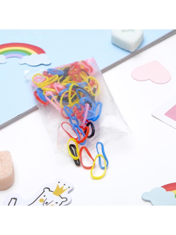 Резинки для афрокосичек (набор 80 шт) микс