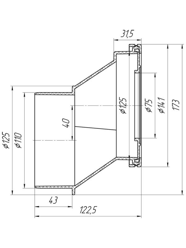Труба фановая для унитаза 