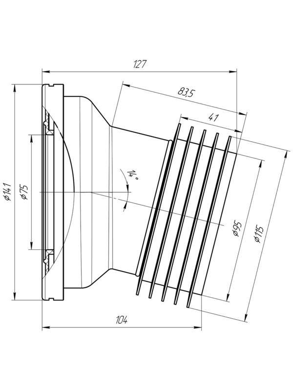 Труба фановая для унитаза 
