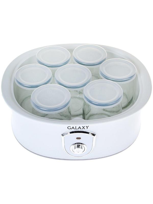 Йогуртница Galaxy GL 2690, 20 Вт, 200 мл, 7 ёмкостей, стекло, белая