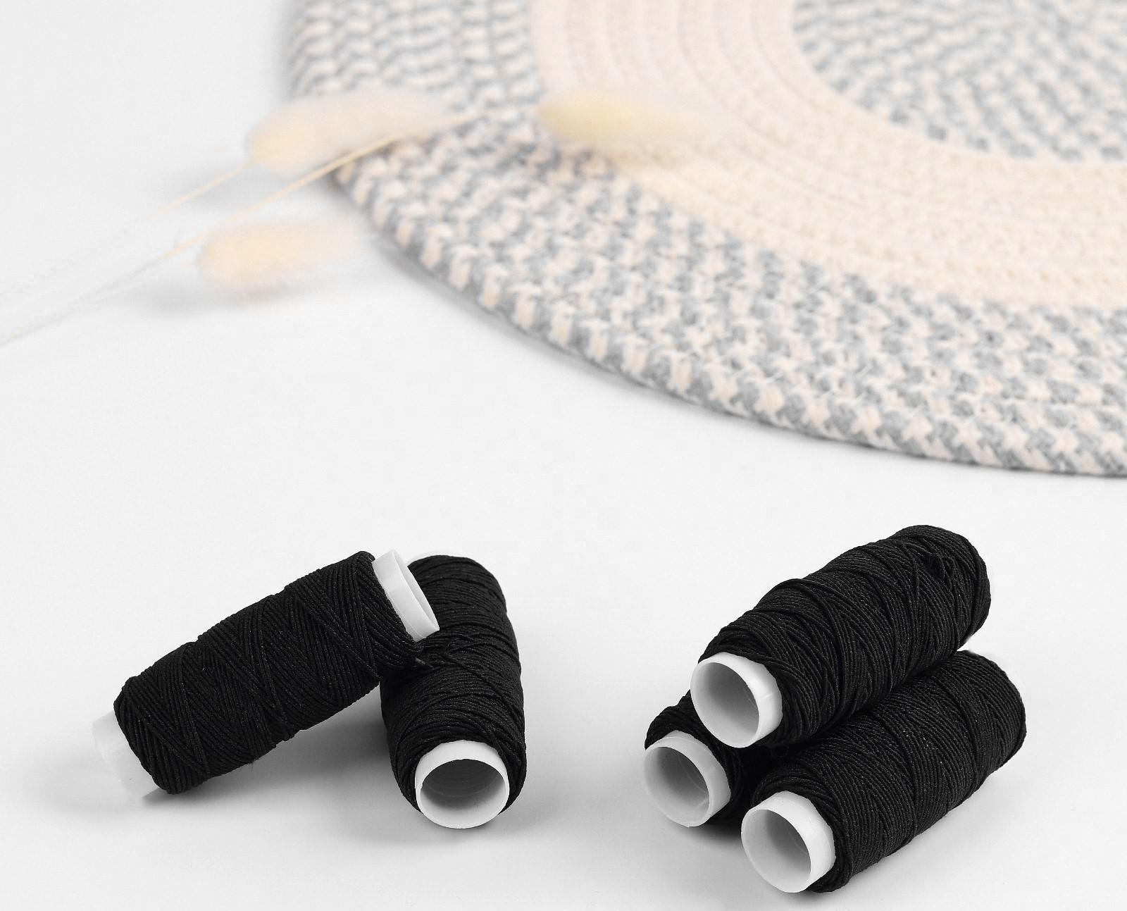 Резинки шпульные, 10 гр, 20 ± 2 м, 5 шт, цвет чёрный