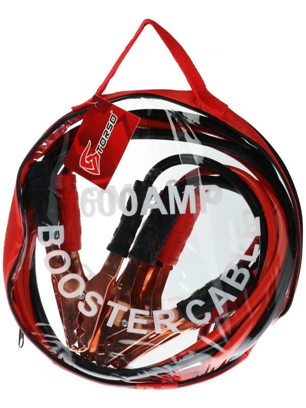 Провода пусковые TORSO, 600 А, -30°/+80°, 2.2 м, 12/24 В