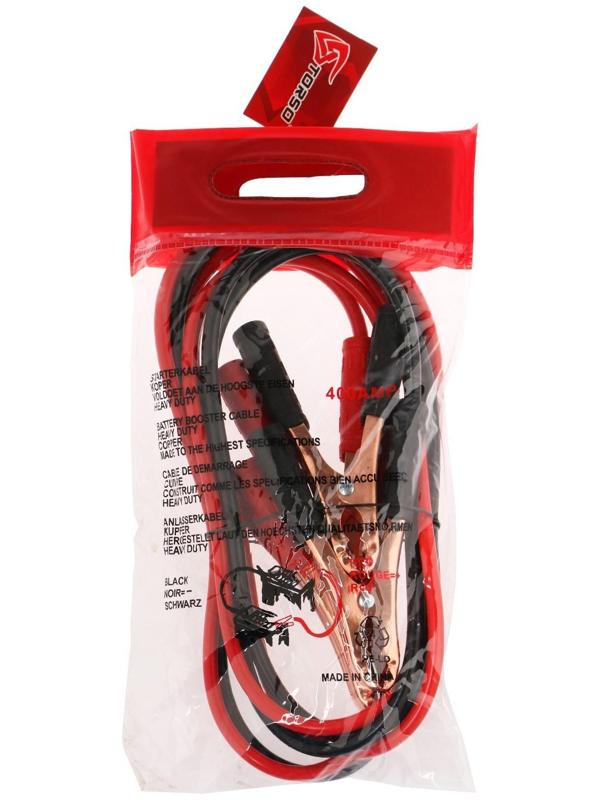 Провода пусковые TORSO, 400 А, -30°/+80°, 2.5 м, 12/24 В