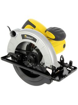 Пила циркулярная Kolner KCS 185/1500, 1500 Вт, 5000 об/мин, d=185х20 мм, пропил 65 мм, 0-45°