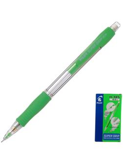 Карандаш механический 0.5 мм, Pilot Super Grip, резиновый упор, светло-зеленый