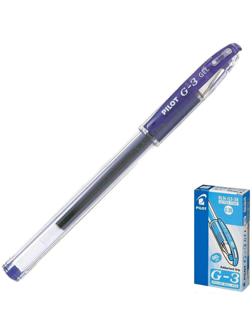 Ручка гелевая Pilot G3, узел 0.38 мм, чернила синие, комфортный держатель, ультро-тонкое письмо