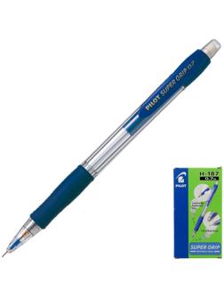 Карандаш механический 0.7 мм, Pilot Super Grip, резиновый упор, синий