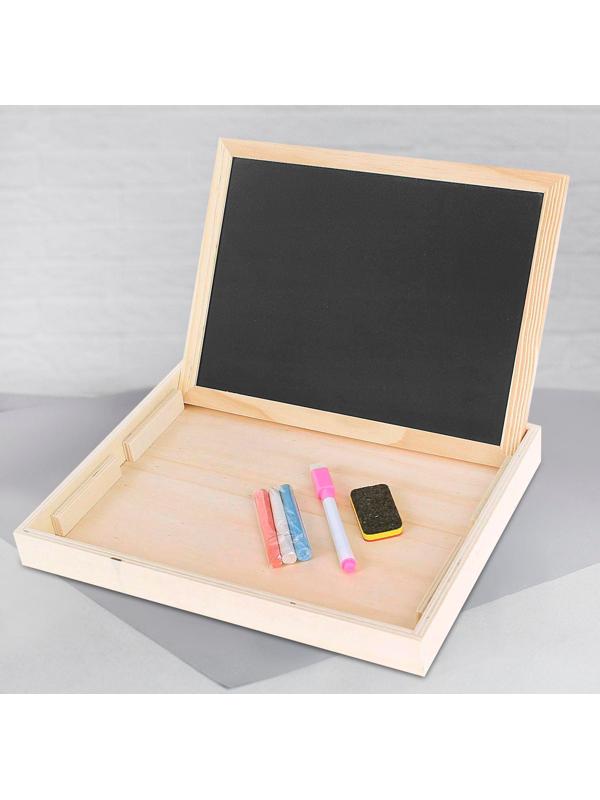 Конструктор магнитный «Транспорт», в деревянной коробке