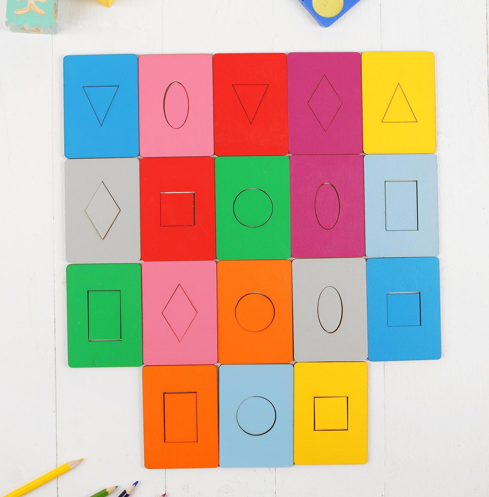 Досочки Сегена, крашеные, 18 шт., размер досочки: 7 × 9,5 см