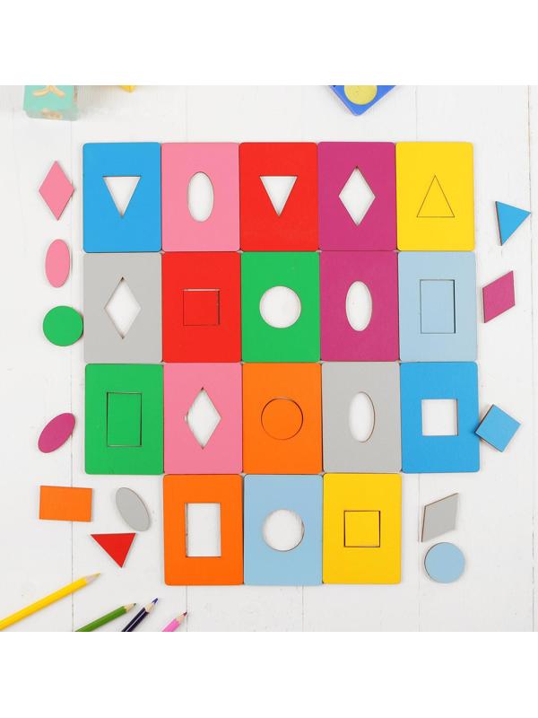 Досочки Сегена, крашеные, 18 шт., размер досочки: 7 × 9,5 см