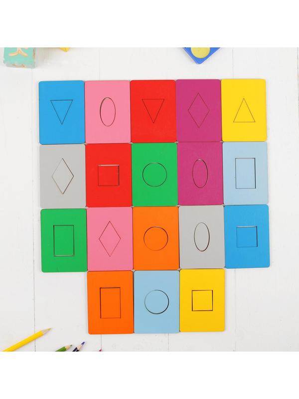 Досочки Сегена, крашеные, 18 шт., размер досочки: 7 × 9,5 см