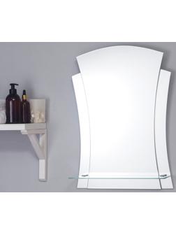 Зеркало «Лотос», настенное, с полочкой, 48×55 см