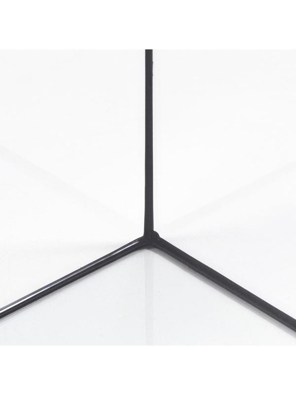 Аквариум прямоугольный с крышкой, 25 литров, 38 х 21 х 31/36 см, чёрный