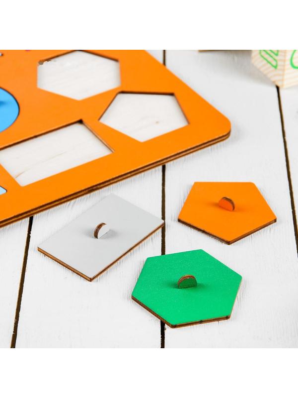 Рамки-вкладыши М.Монтессори «Геометрия», МИКС