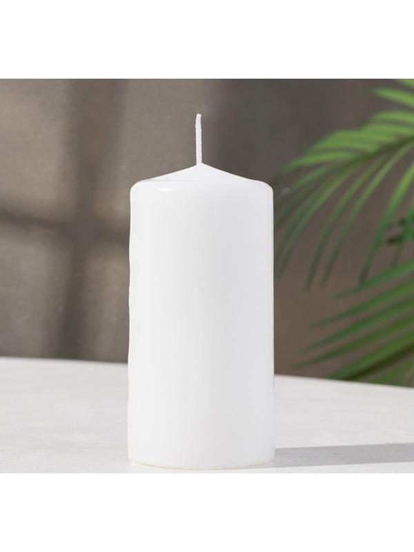 Свеча - цилиндр, 6х12,5 см, 35 ч, 275 г, белая