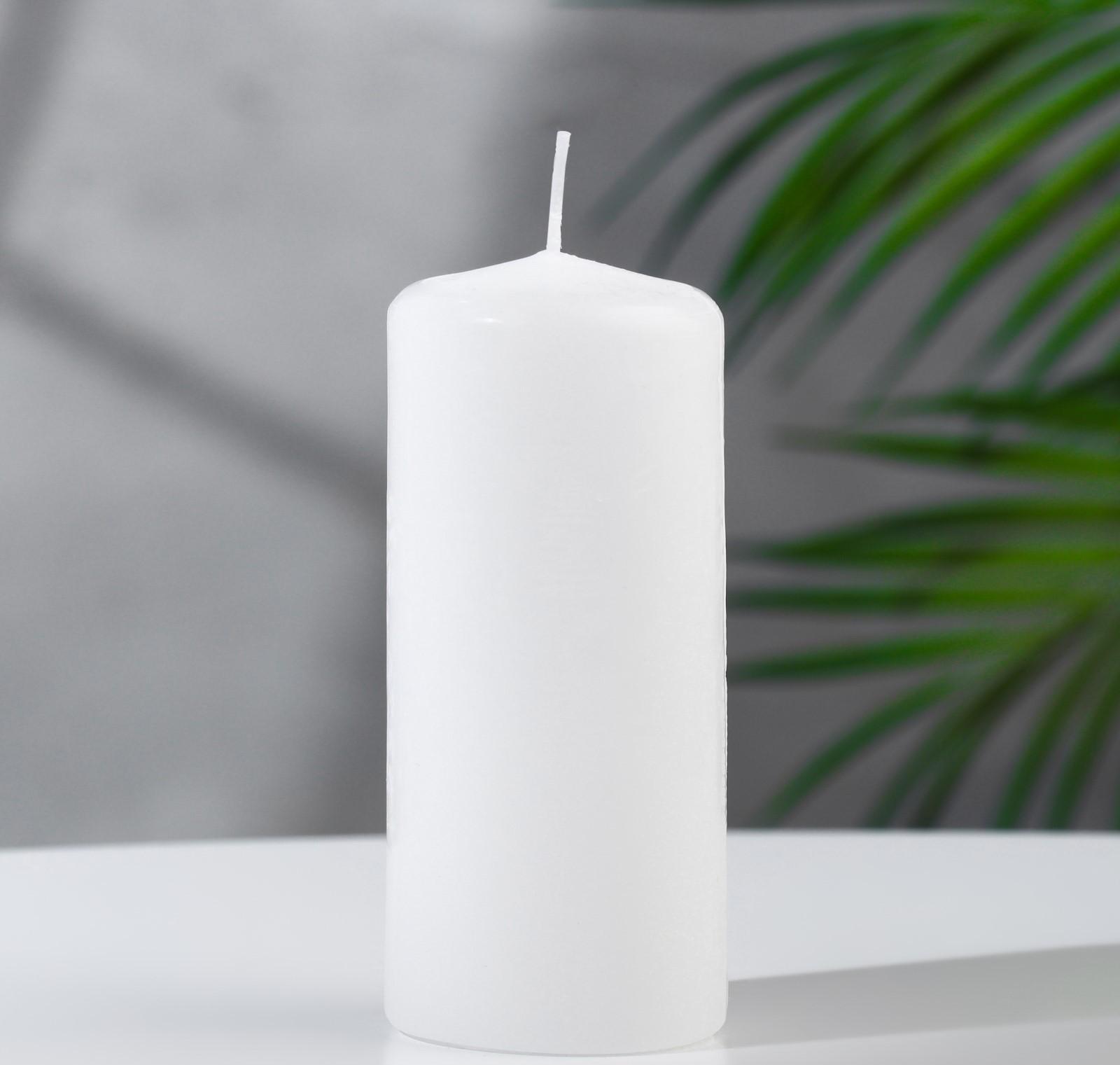 Свеча - цилиндр, 5х11,5 см, 25 ч, 175 г, белая
