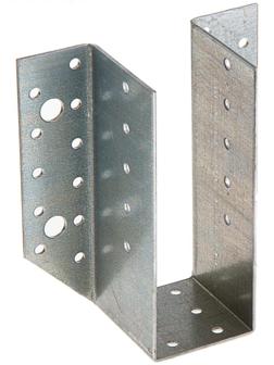 Опора бруса, раскрытая, 140х76х50х2 мм, цинк, в упаковке 16 шт.