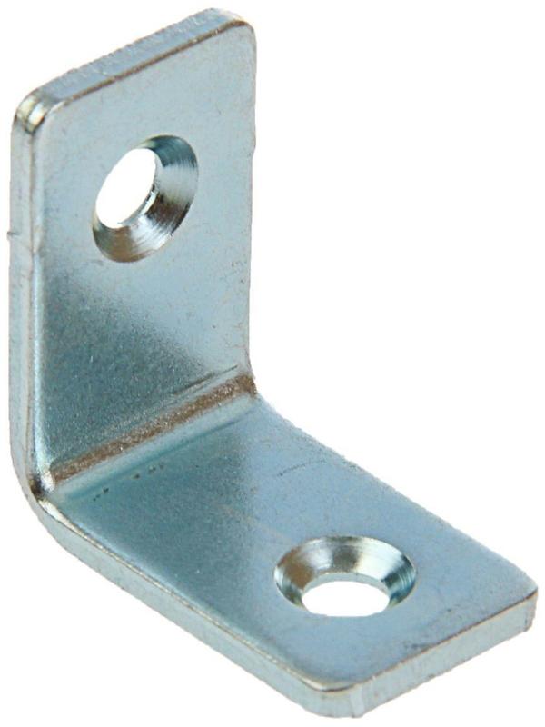 Уголок мебельный 25 х 25 х 15 х 2 мм, оцинкованны, крупная фасовка