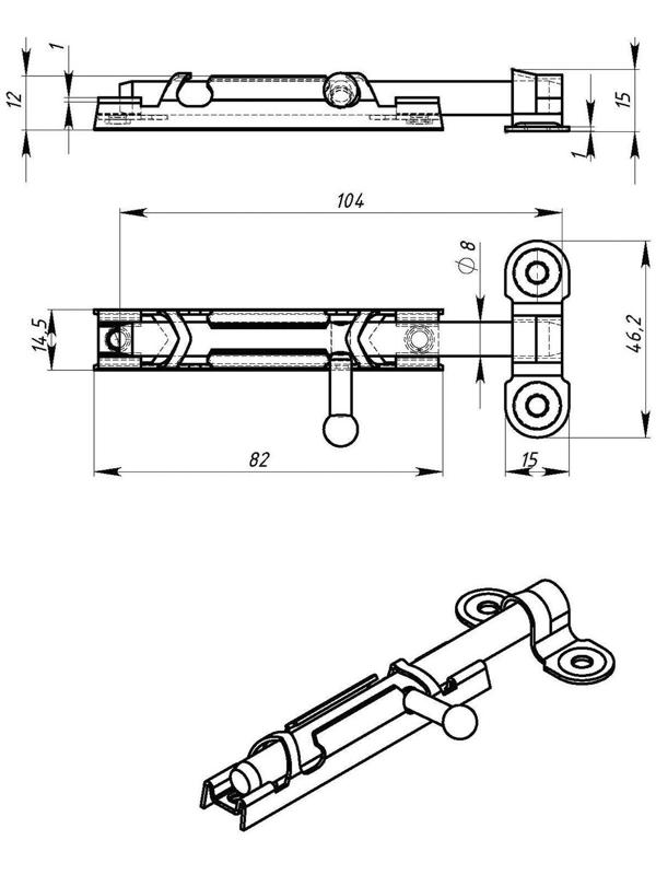 Задвижка накладная ЗТ, покрытие полимер