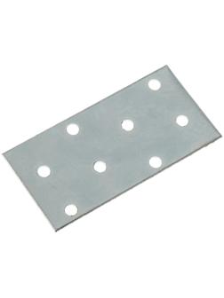 Пластина крепёжная, оцинкованная, 80х40х1.5 мм