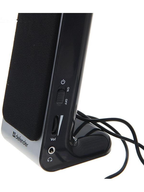 Компьютерные колонки 2.0 DEFENDER SPK-225, 2х2Вт, USB, черно-серые