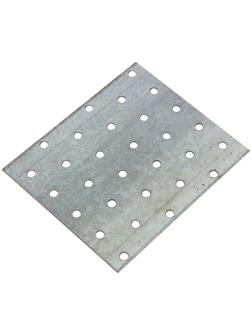 Пластина крепёжная, 100х120х2 мм,упаковка 30 шт. цинк