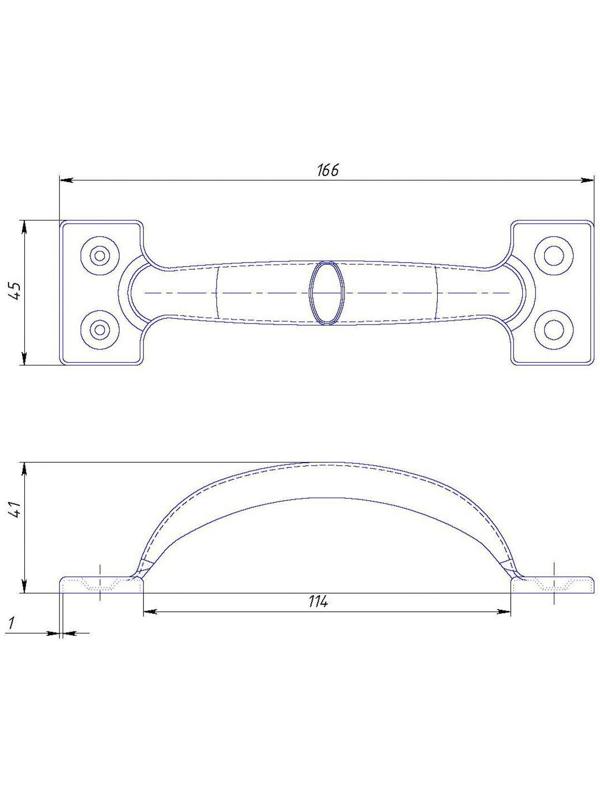 Ручка-скоба РС-120, покрытие полимер