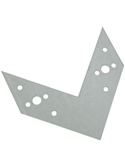 Соединитель угловой, 120х120 мм, ГОЦ, в упаковке 60 шт.