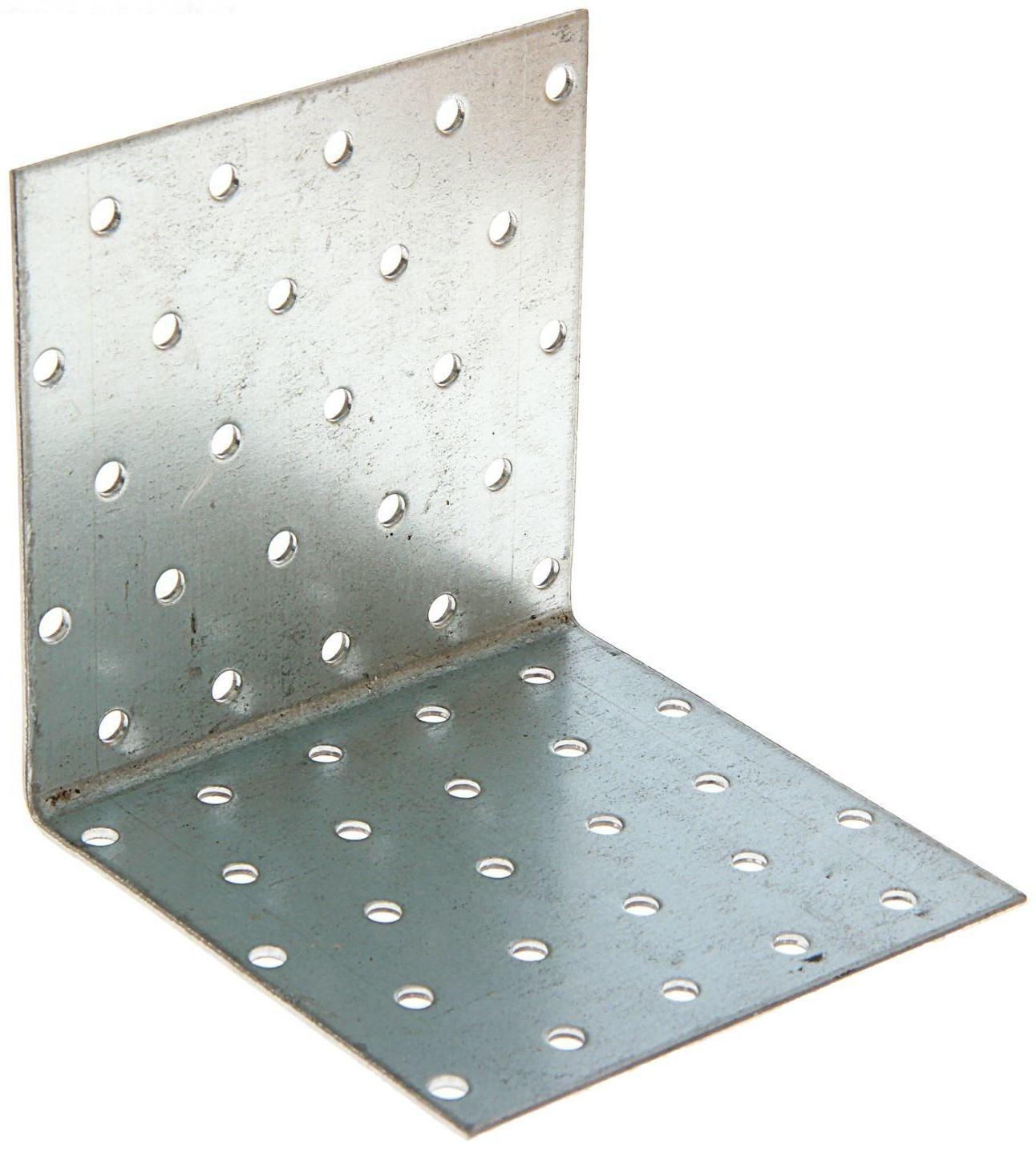 Уголок крепёжный 100 х 100 х 100 х 2 мм, оцинкованный