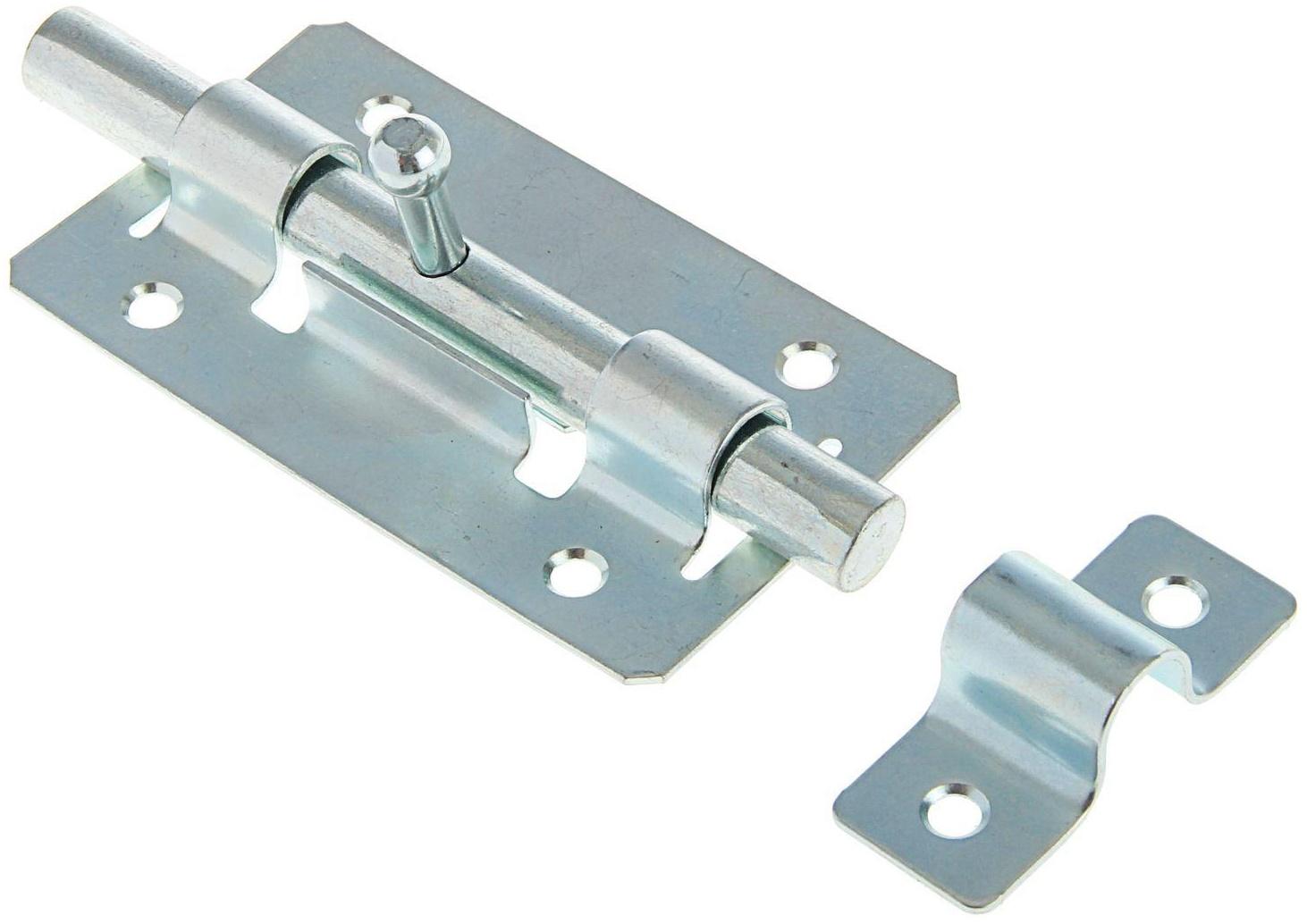 Задвижка дверная ЗД-01, покрытие цинк