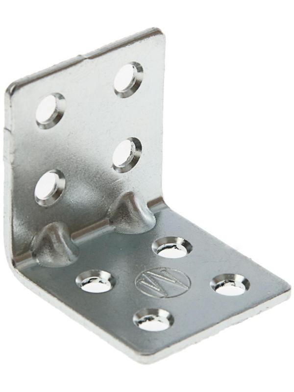 Уголок крепёжный усиленный 32 х 32 х 30 х 1.8 мм, оцинкованный