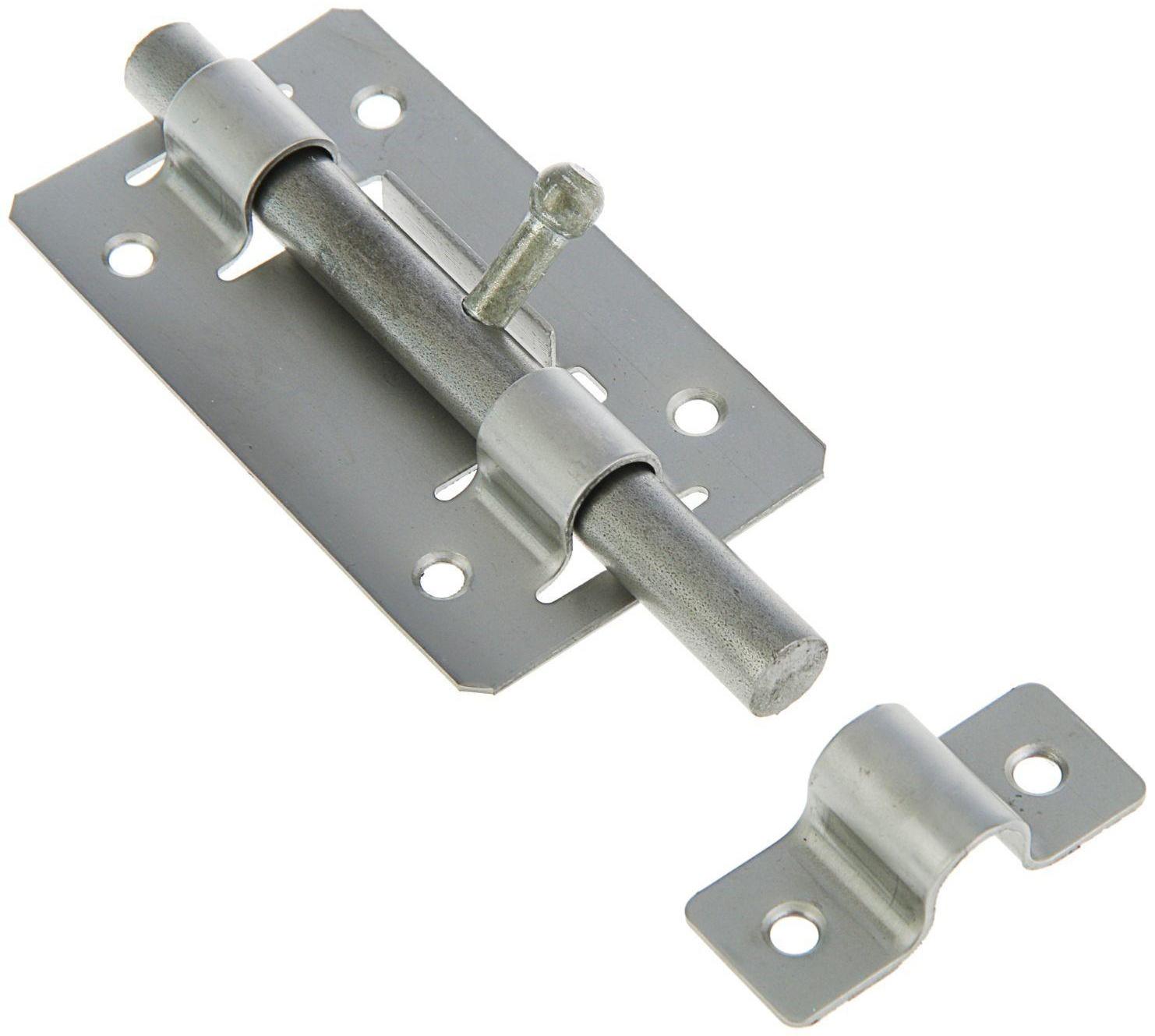 Задвижка дверная ЗД-01, без покрытия