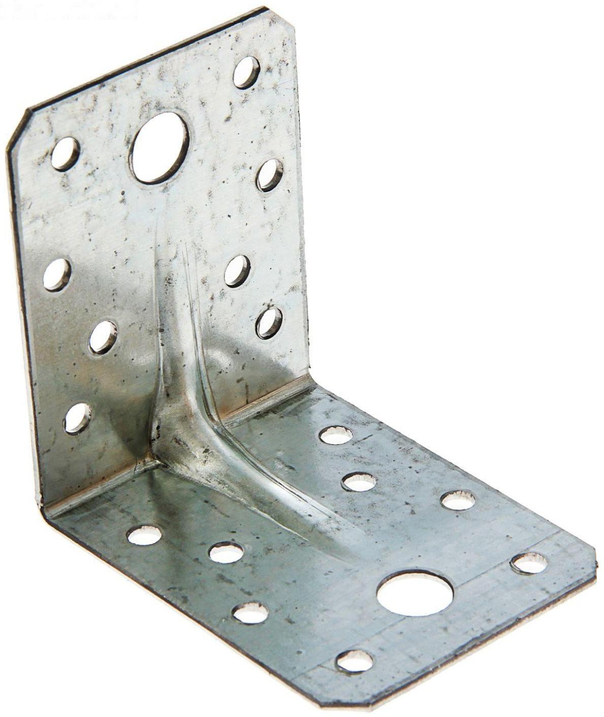 Уголок крепёжный усиленный 70 х 70 х 55 х 2 мм, ГОЦ